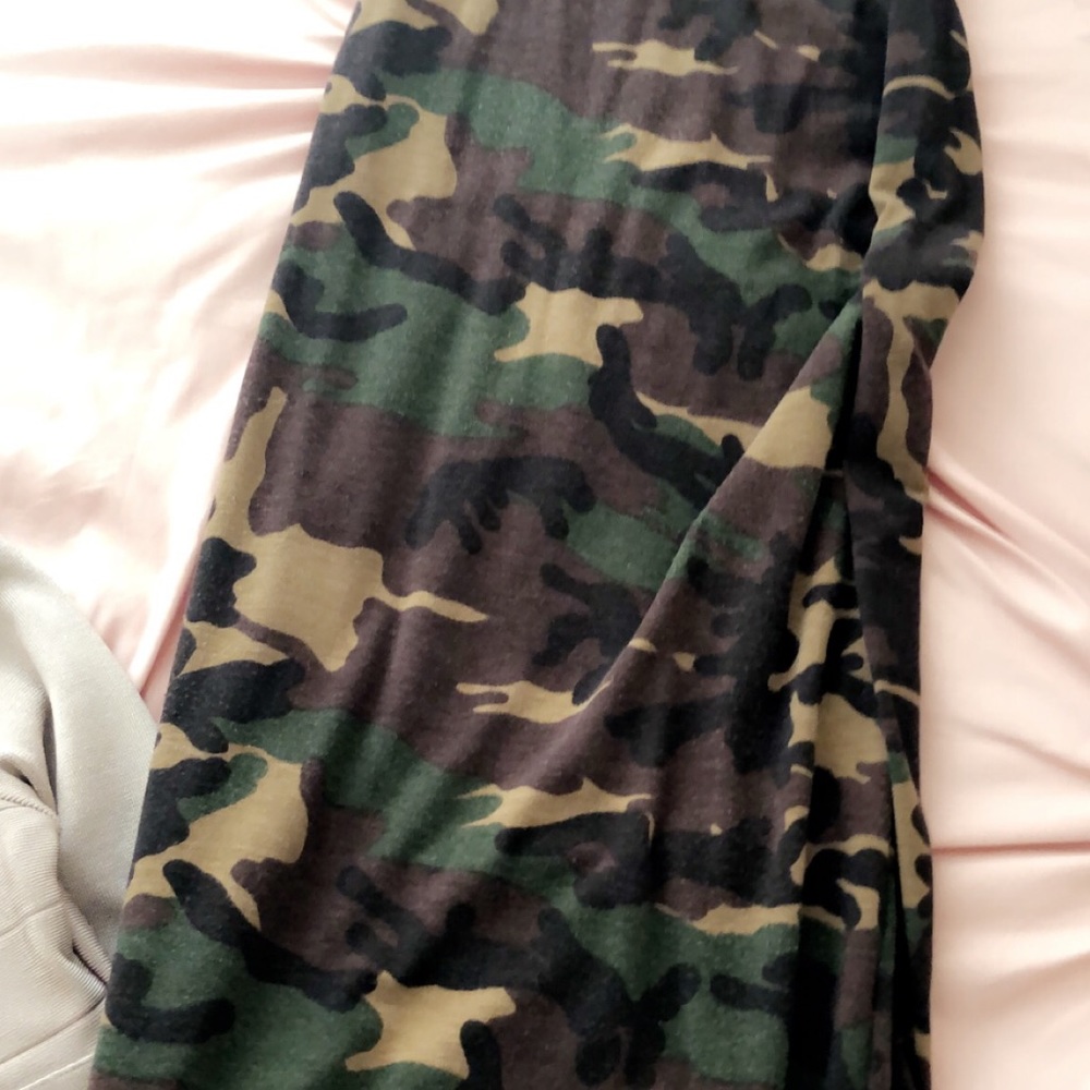 Army long maxi dress